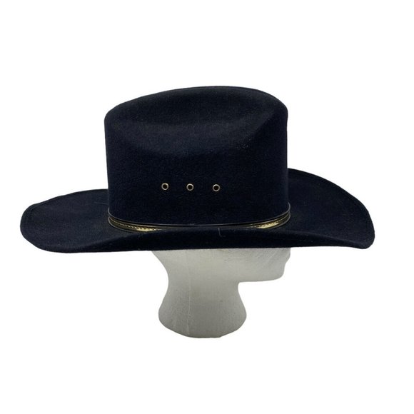 Pigalle Men’s Black Felt Cowboy Western Mexico Hat US Size 7 1/8 Mexico 57 - Picture 4 of 8